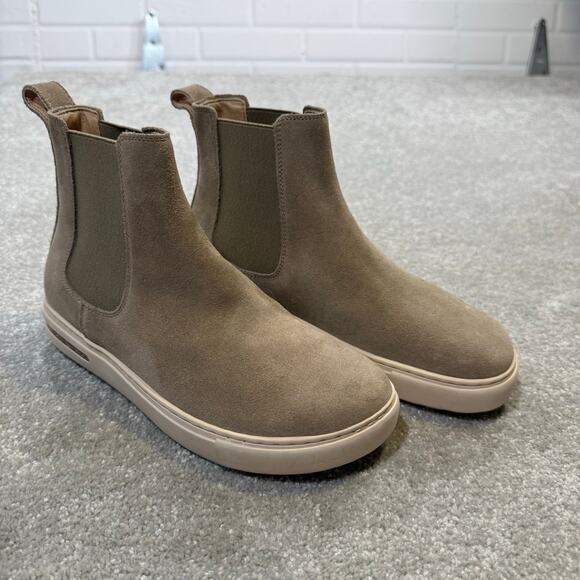 Birkenstock Store Return Bend Chelsea Boots Suede Taupe Womens 7 EU 38 Narrow - Picture 2 of 15